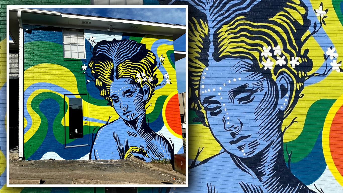 The Woman of the River Valley Mural