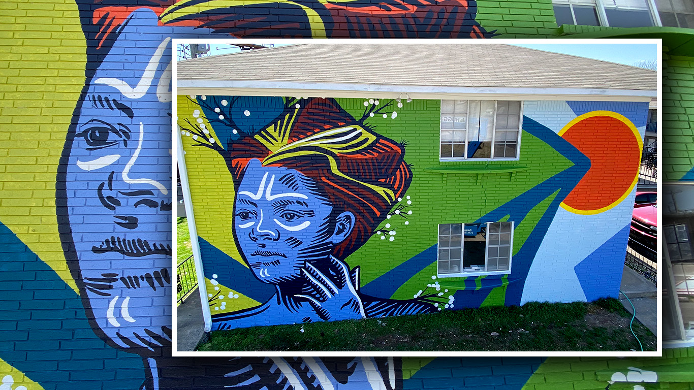 The Woman of the Bluffs Mural