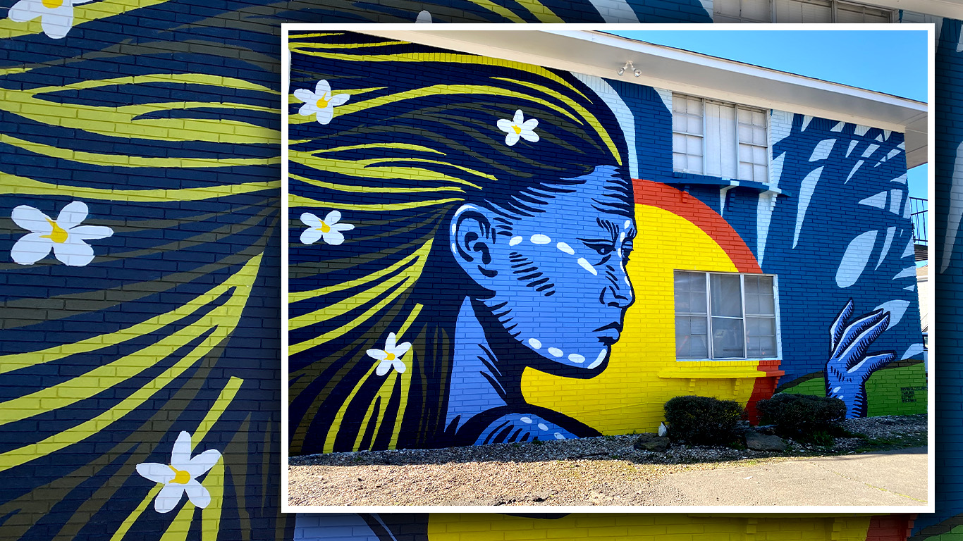 The Woman of the Tangled Wood Mural