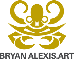 BryanAlexis.Art Logo the symbiotic octopus and crab.